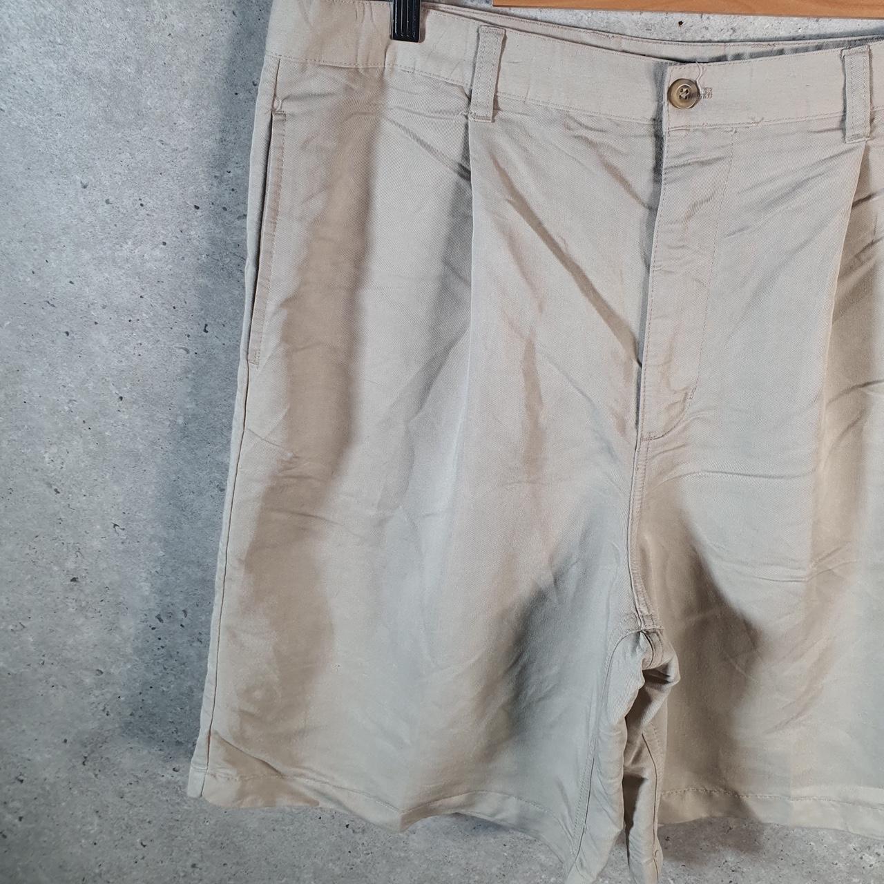 Vintage Chaps Ralph Lauren Polo Shorts Jorts Cargo Men’s W38 Beige Baggy Cotton A4425