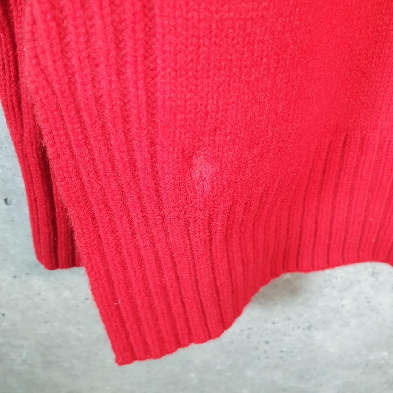 Vintage Ralph Lauren Polo Turtle Neck Sweatshirt Men’s Large Red Cotton Pullover Pony