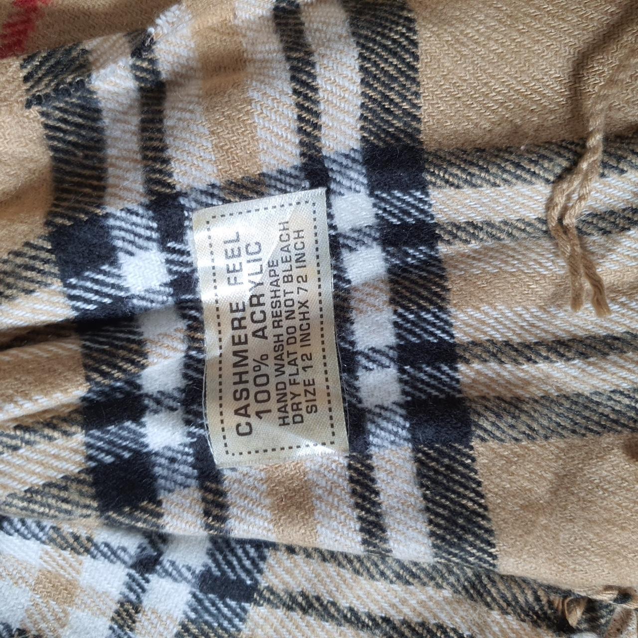 Cashmere Tartan Nova Check Checkered Scarf