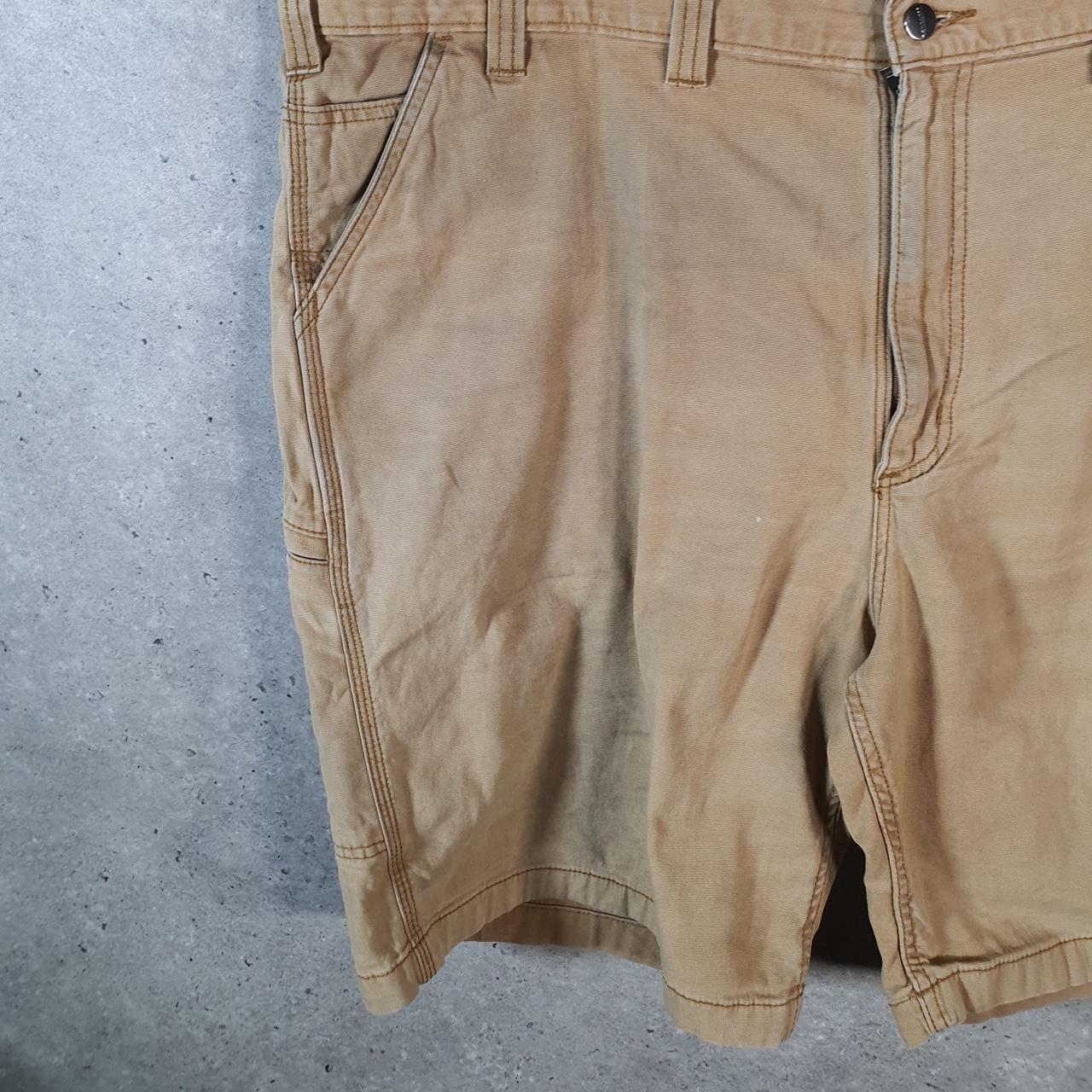 Vintage Carhartt Baggy Carpenter Shorts Jorts Cargo Men’s W46 Brown Relaxed Fit Workwear Big Fish Vintage