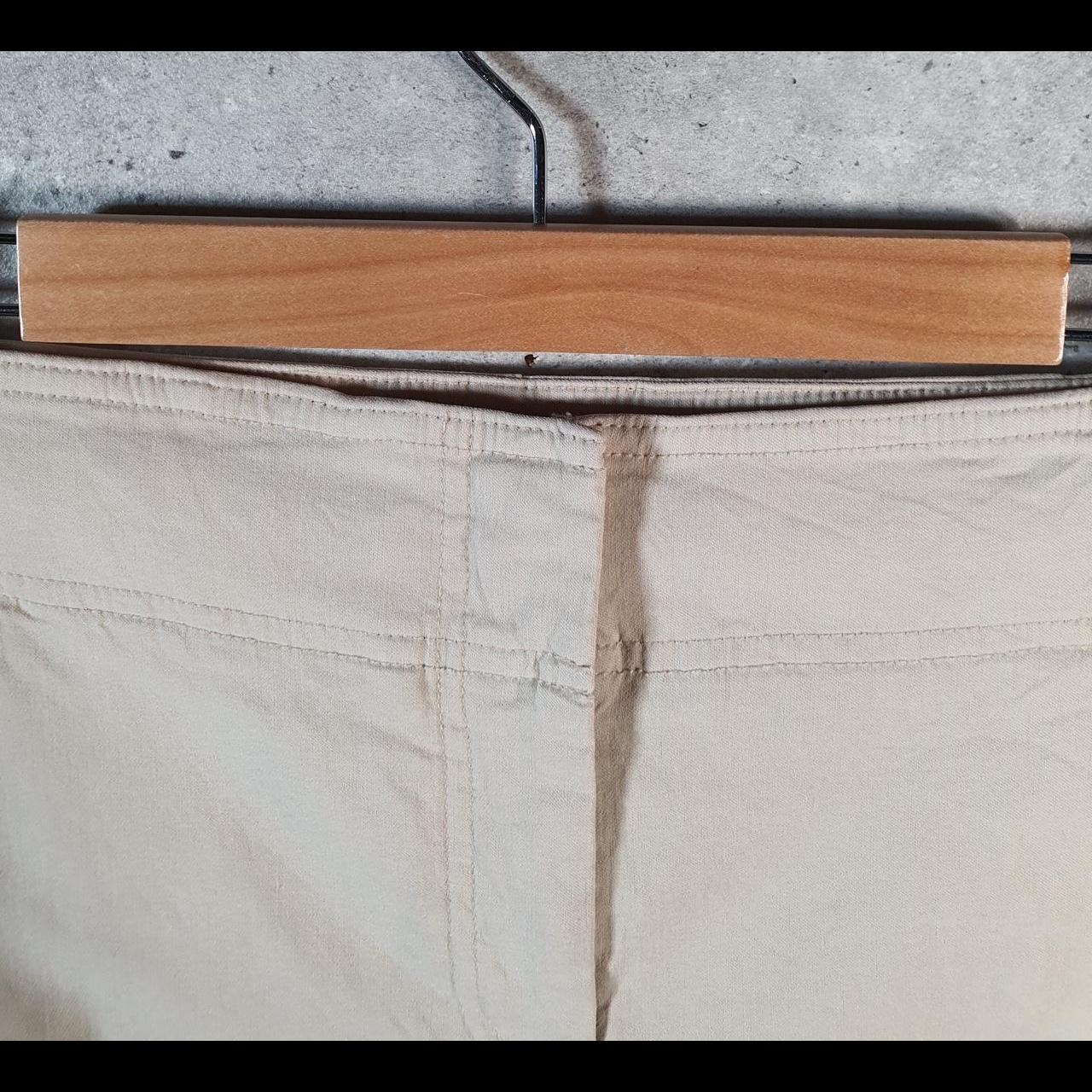 Vintage Izod Golf Chino Shorts Jorts Cargo Womens W34 Brown Baggy Cotton A4416