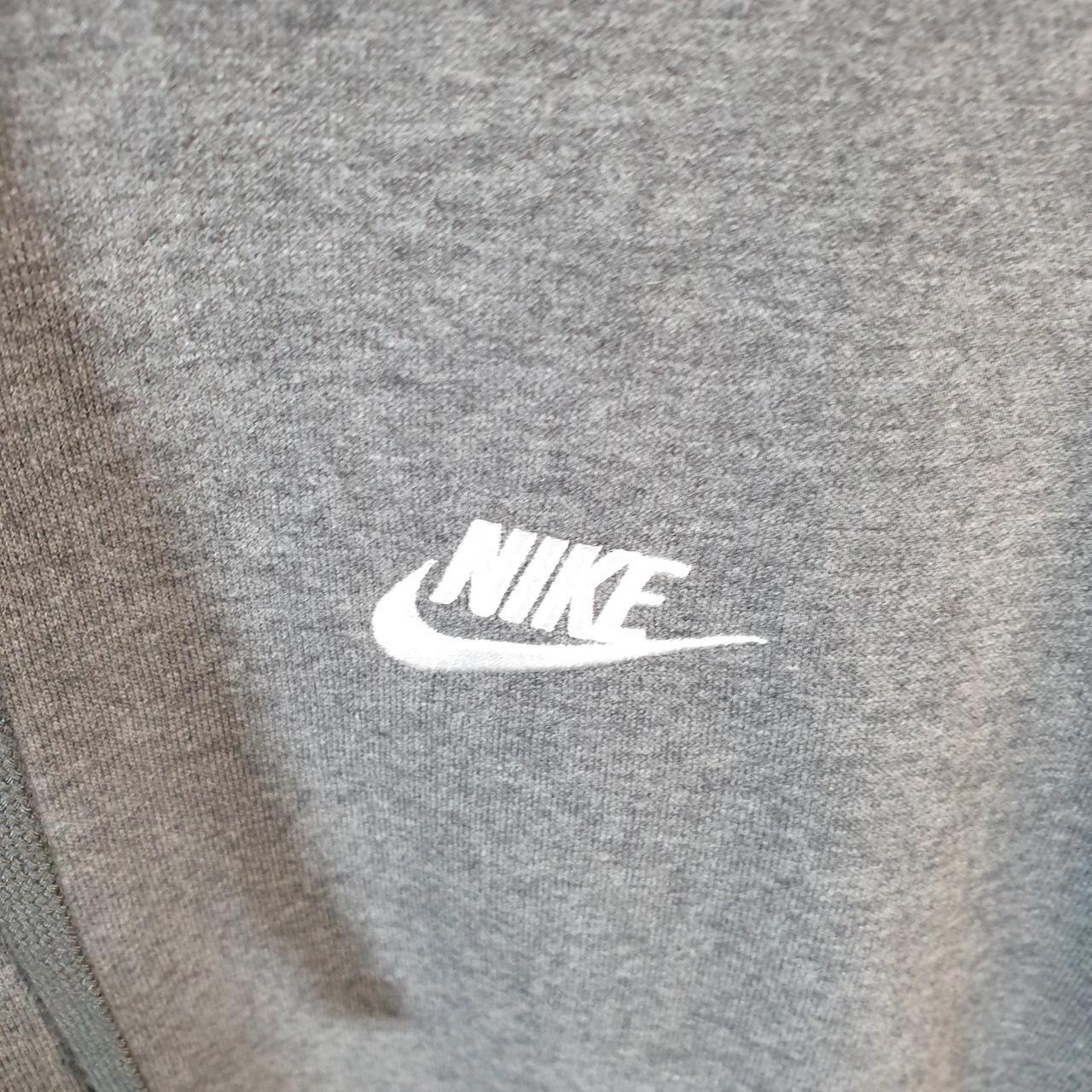 Vintage Nike Club Embroidered Hoodie Men’s XL Grey Swoosh Y2K Pullover