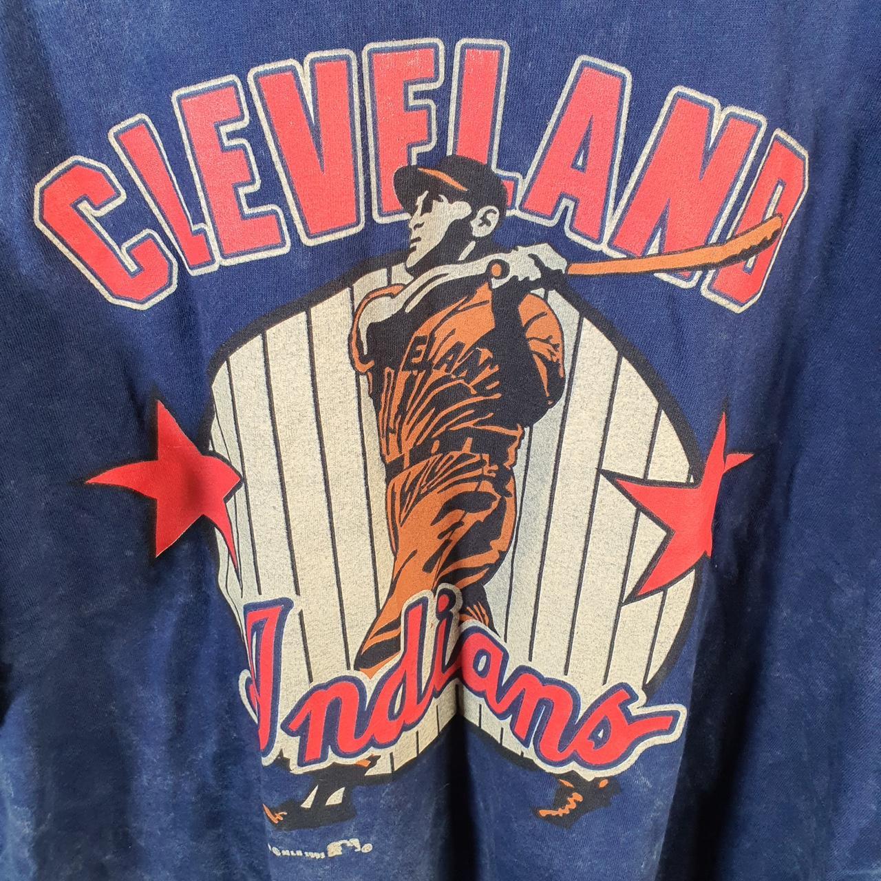 Vintage Nutmeg Cleveland NFL 1993 Single Stitch T Shirt Men’s XL Navy Blue Big Fish Vintage