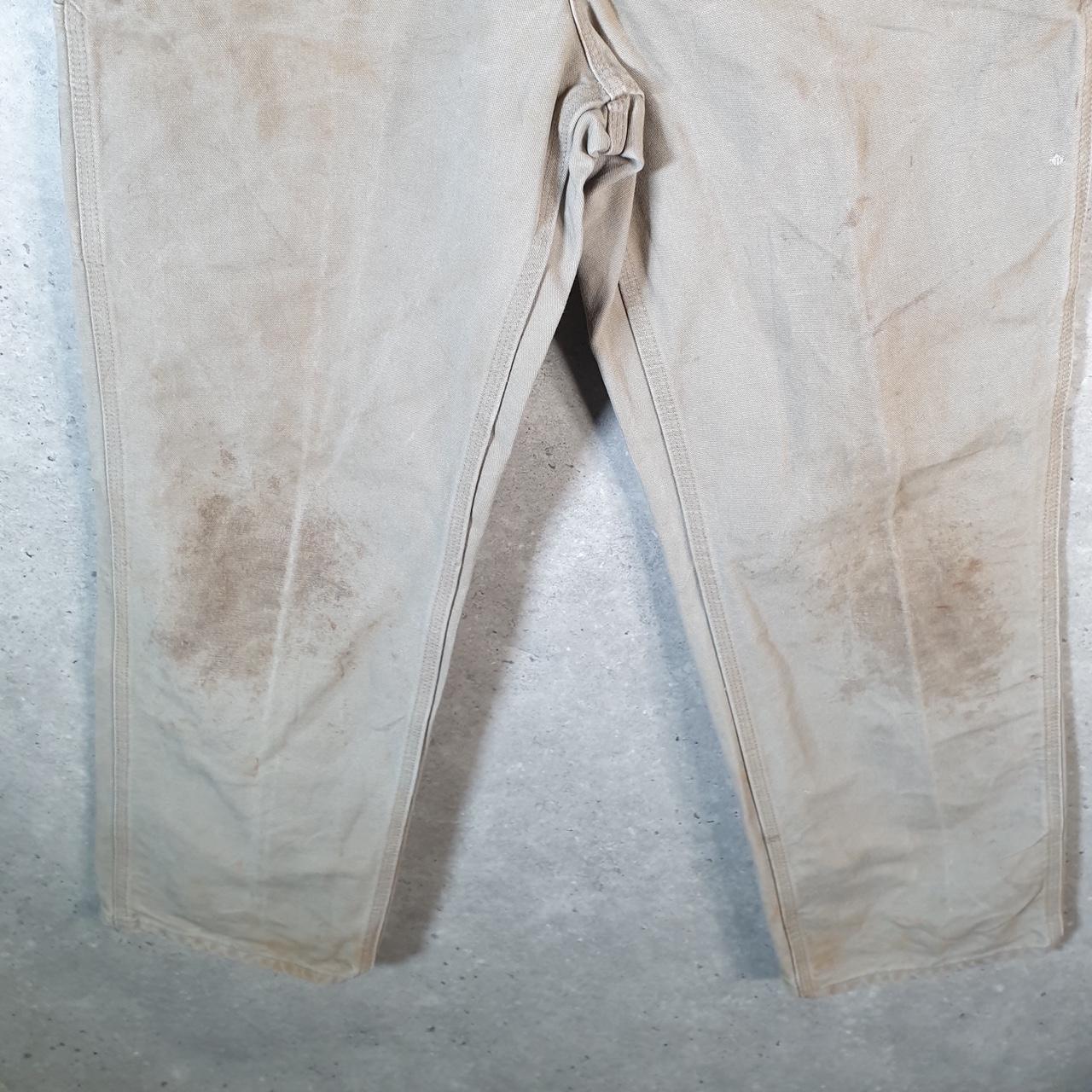 Vintage Carhartt Carpenter Trousers Mens W32 L32 Brown Loose Fit Workwear