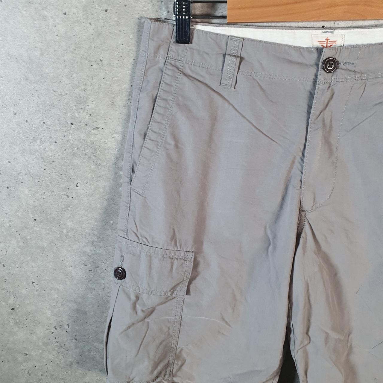 Vintage Dockers Chino Shorts Jorts Cargo Men’s W30 Grey Baggy Cotton A4318