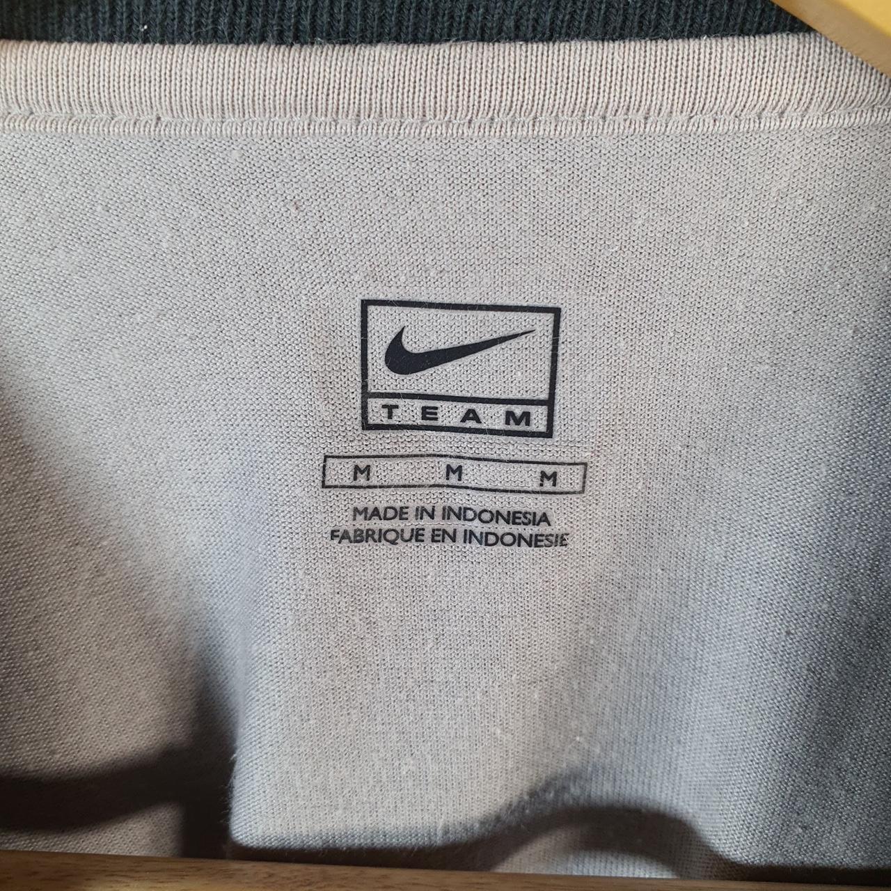 Vintage Nike Team MLB Baseball Dri Fit T Shirt Men’s Medium Beige Printed Swoosh Athletic