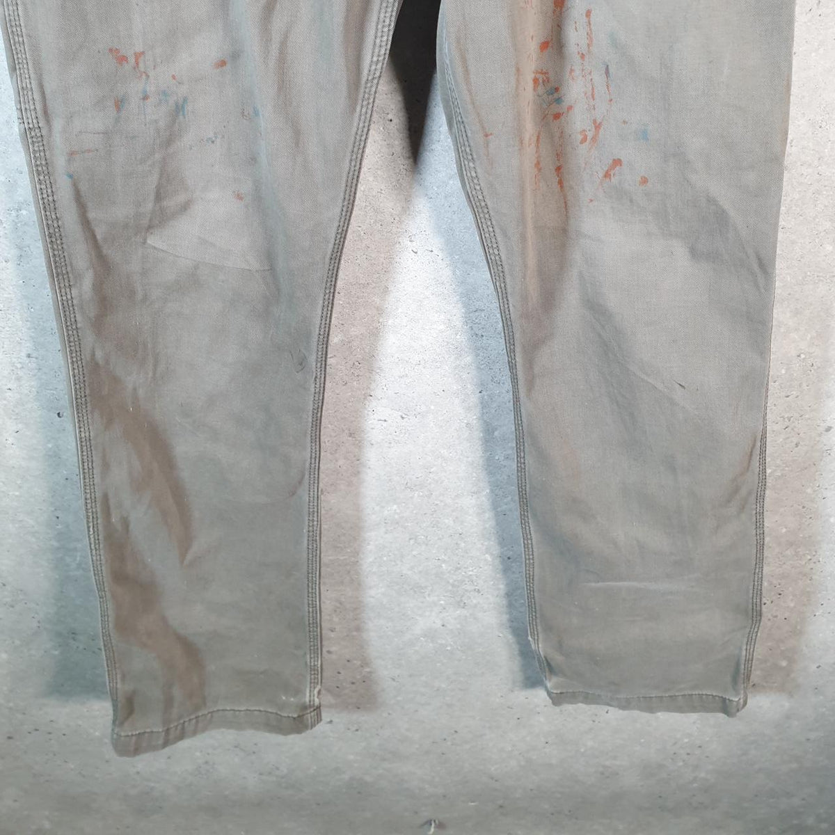 Vintage Carhartt Carpenter Trousers Mens W32 L34 Khaki Green Relaxed Fit Workwear USA