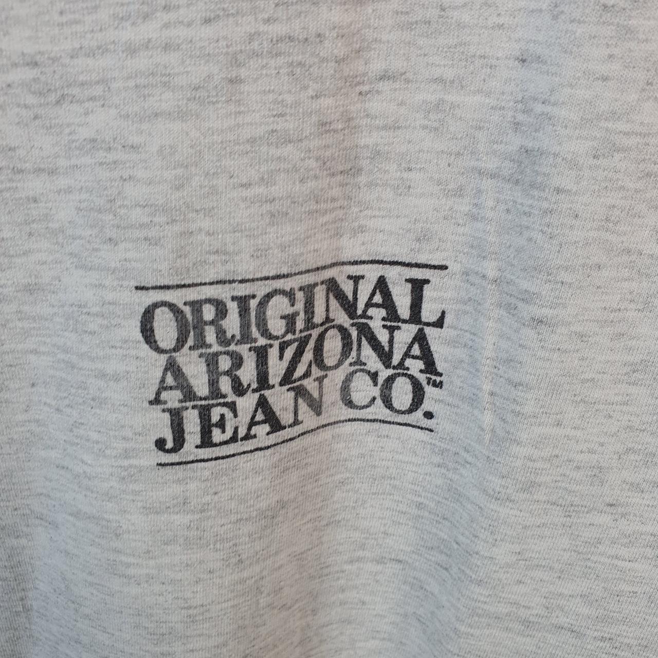Vintage Original Arizona Jean Company 90s USA Single Stitch T Shirt Men’s Large Grey