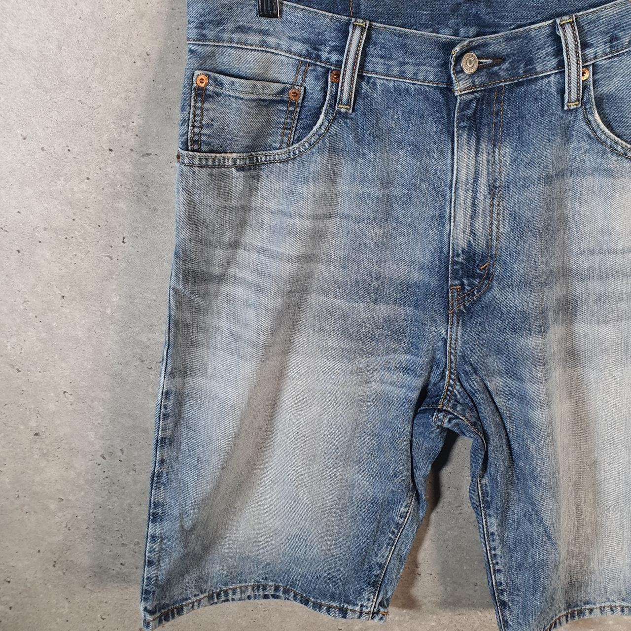 Vintage Levi’s 569 Baggy Shorts Jorts Cargo Mens W33 Blue Relaxed Denim