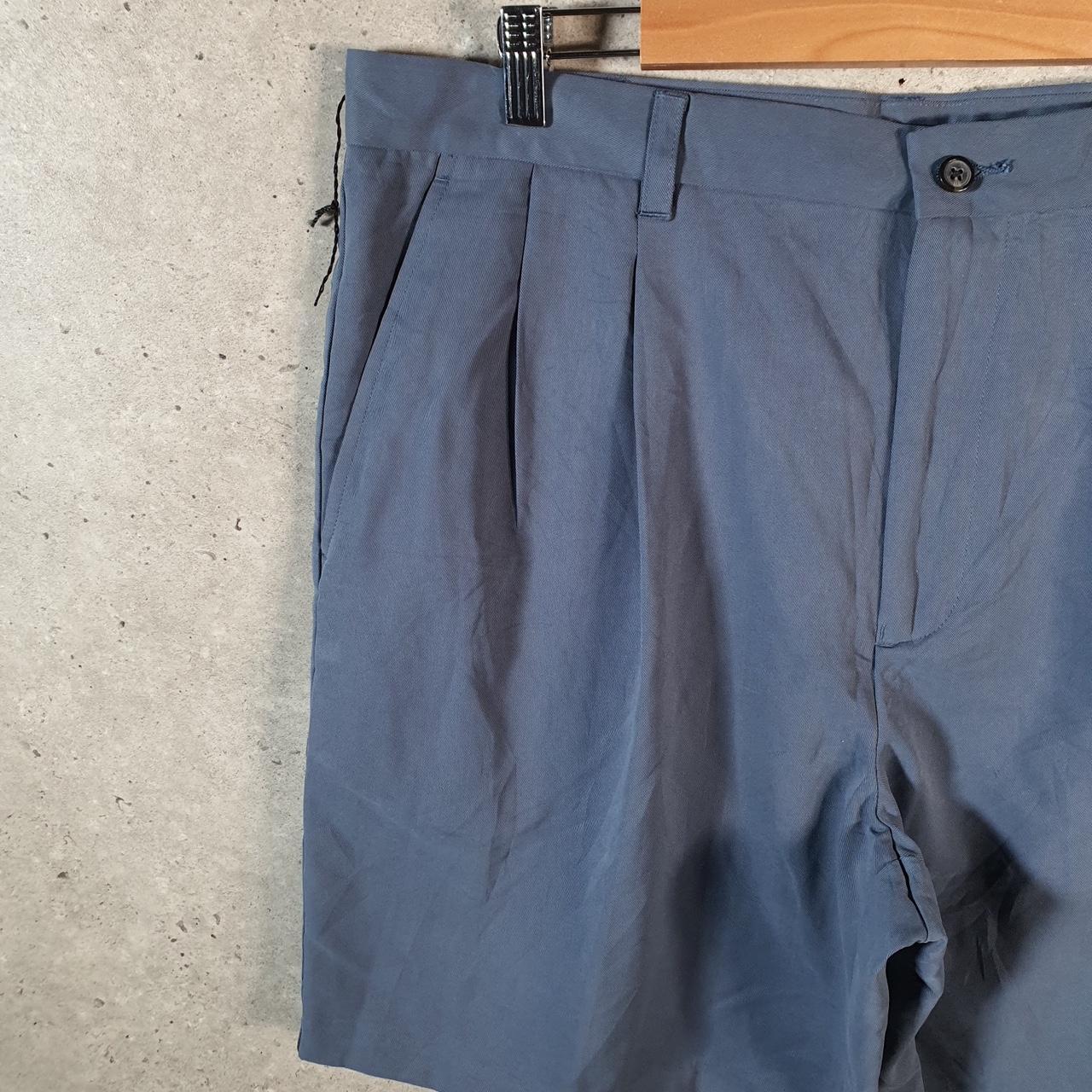 Vintage Izod Golf Chino Shorts Jorts Cargo Men’s W38 Blue Baggy Cotton A4319