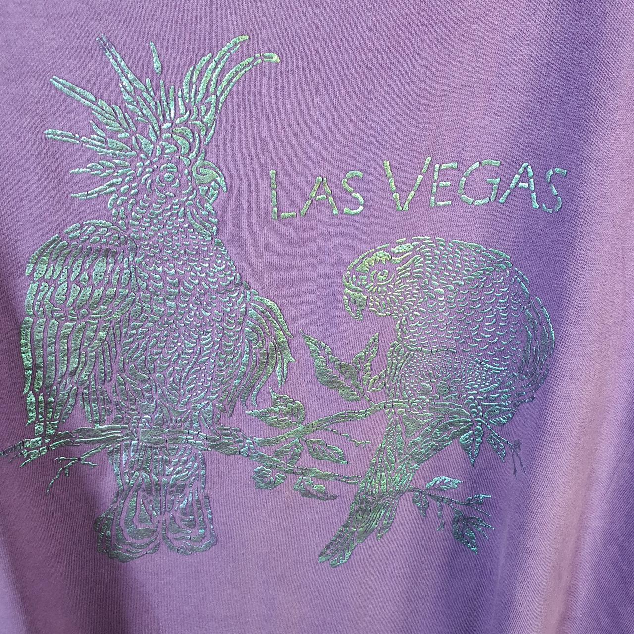 Vintage Gildan Las Vegas Graphic 90s USA Single Stitch T Shirt Men’s XL Purple