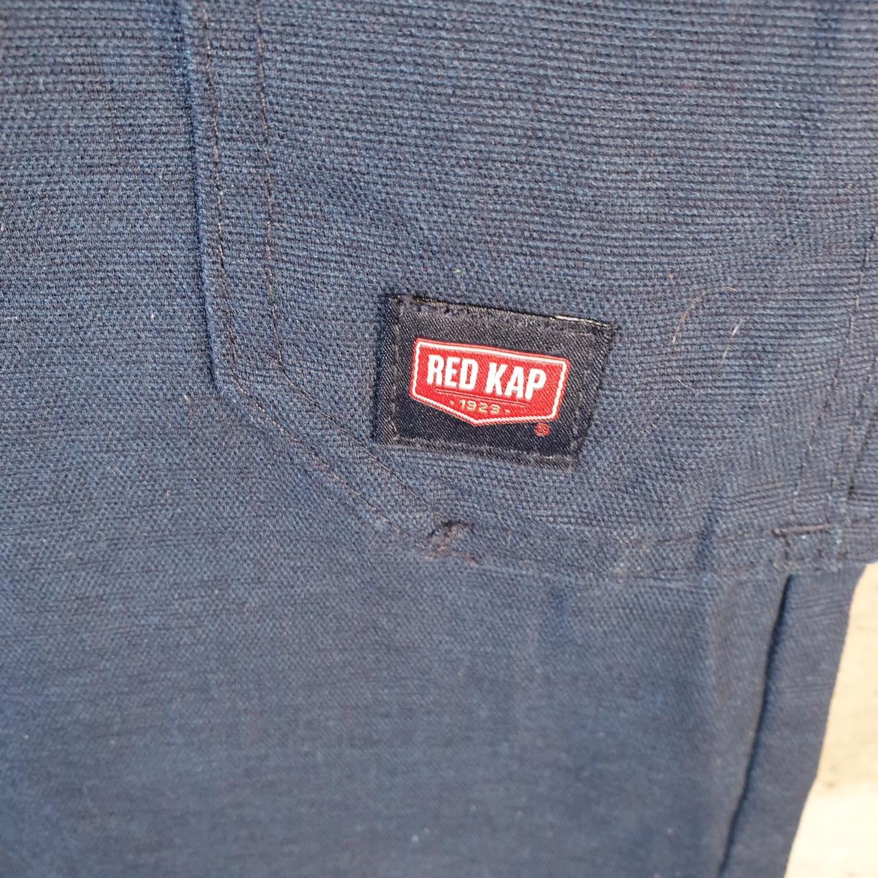 Vintage Red Kap Chino Shorts Jorts Cargo Men’s W38 Navy Blue Baggy Cotton