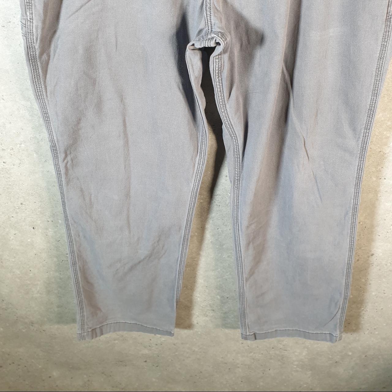 Vintage Carhartt Carpenter Trousers Mens W38 L30 Grey Relaxed Fit Workwear