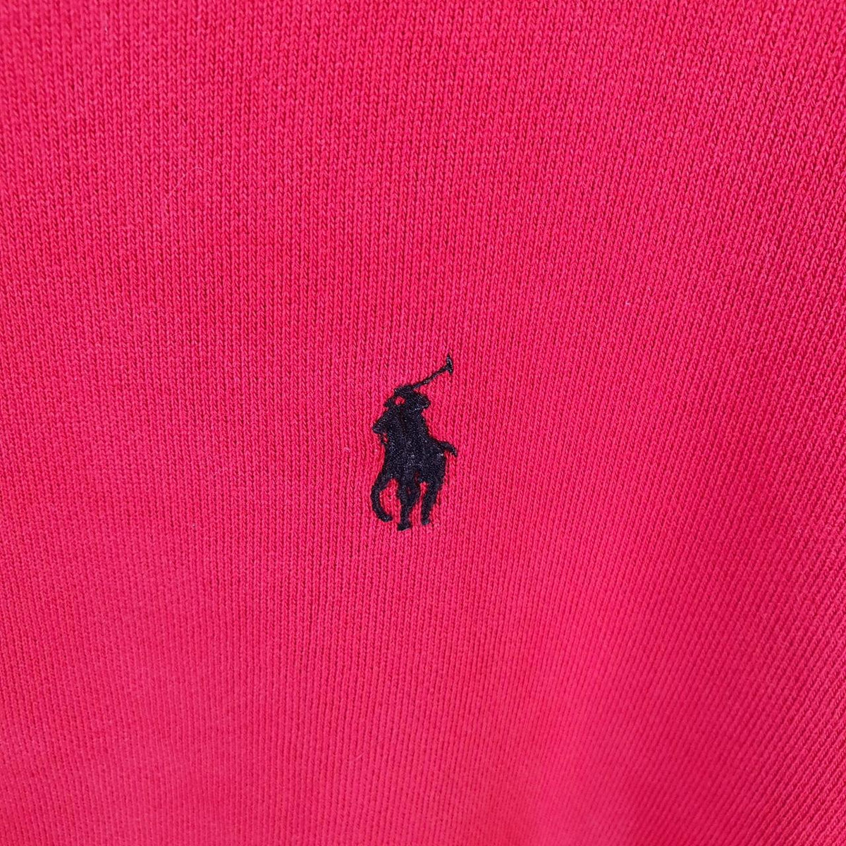 Vintage Ralph Lauren Polo Sweatshirt Men’s Large Red Boxy Baggy Cotton Pullover Pony
