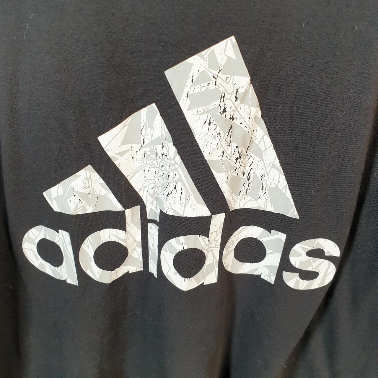 Vintage Adidas Go To Performance Tee T Shirt Men’s Large Black Three Stripes Logo Athletic