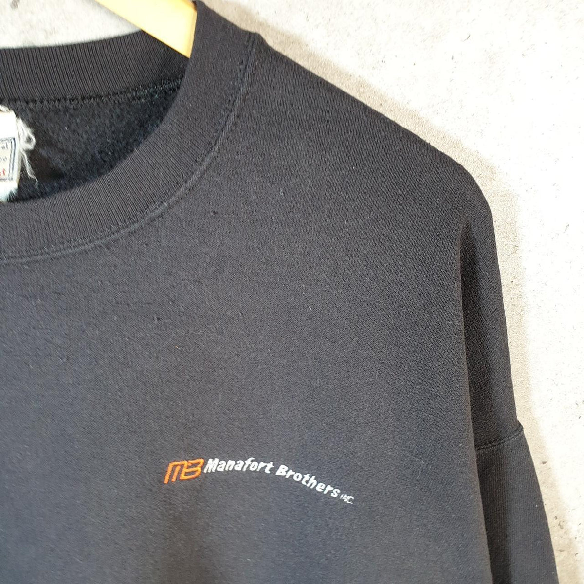 Vintage Lee Heavyweight Sweatshirt Men’s XL Black USA Pullover Manafort Brothers