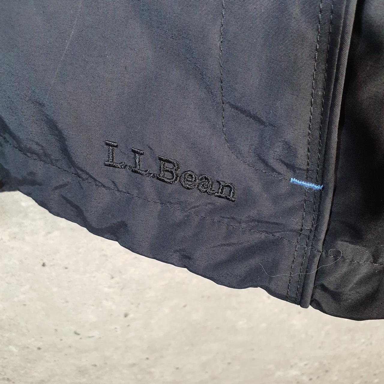 Vintage L.L. Bean Outdoors Nylon Jacket Mens XL Black Waterproof Hooded