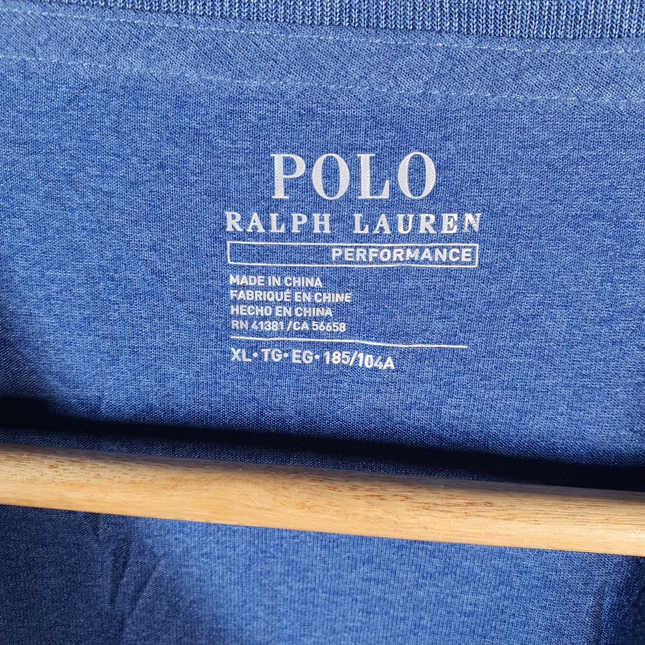 Vintage Ralph Lauren Polo Sport T Shirt Men’s XL Blue Classic Fit Embroidered Pony C8679
