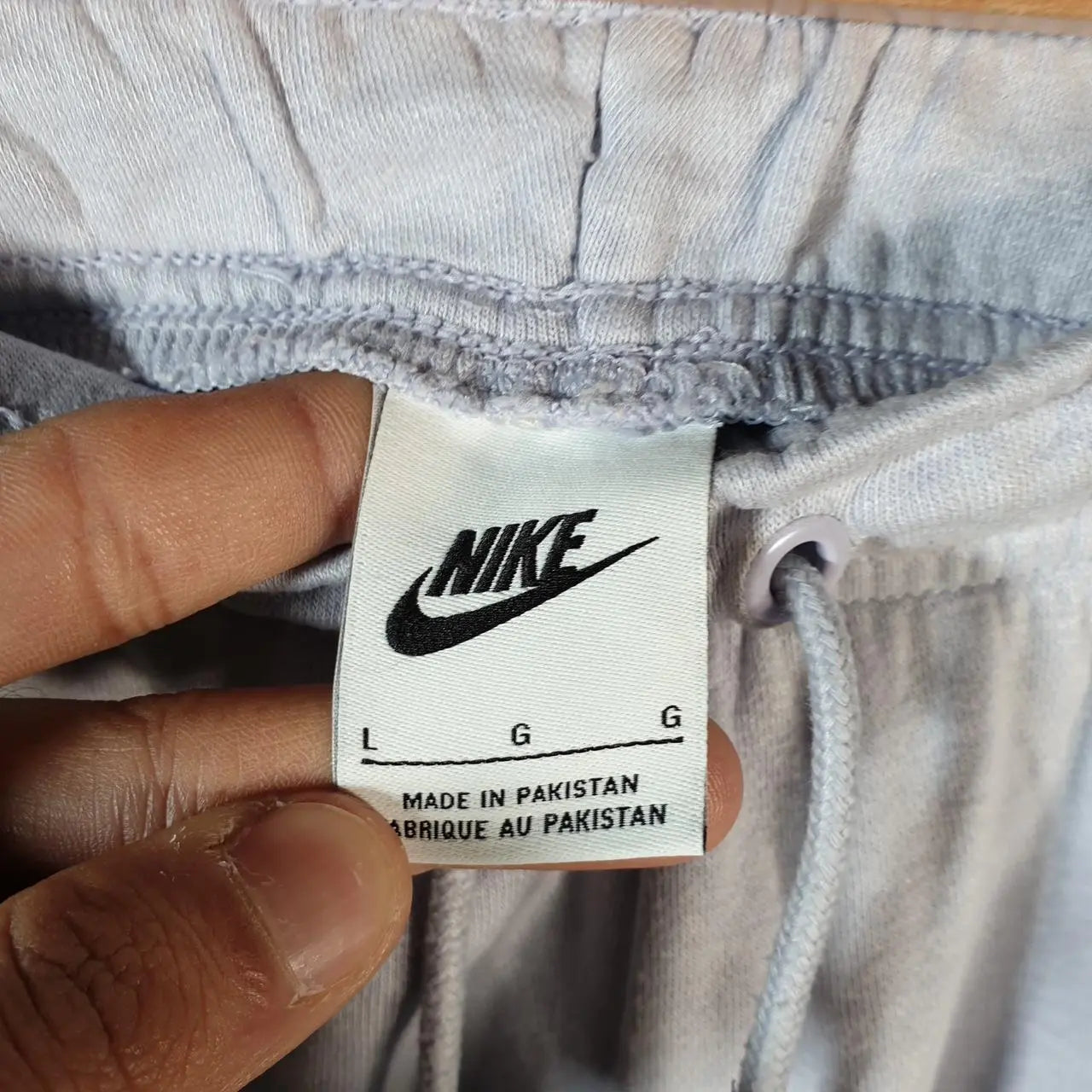 Vintage Nike Club Sweatpant Joggers Mens Large Grey Swoosh Sports Tracksuit - Big Fish Vintage