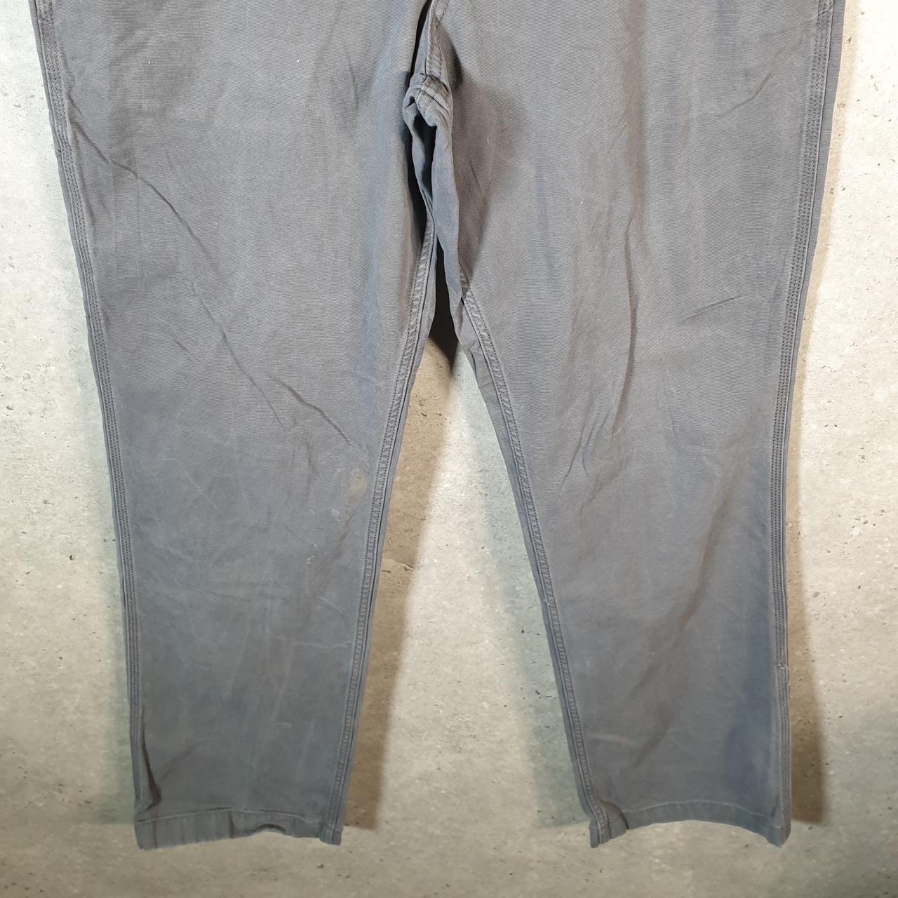 Vintage Carhartt Carpenter Trousers Mens W34 L34 Grey Relaxed Fit Workwear