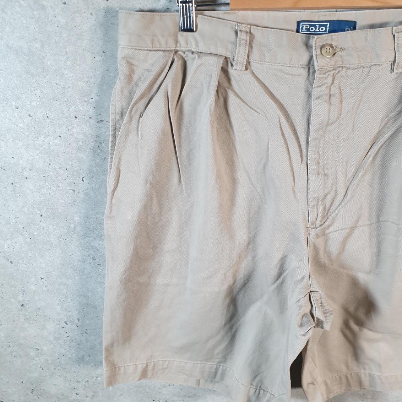 Vintage Ralph Lauren Polo Shorts Jorts Chino Cargo Men’s W38 Brown Baggy Cotton A4601