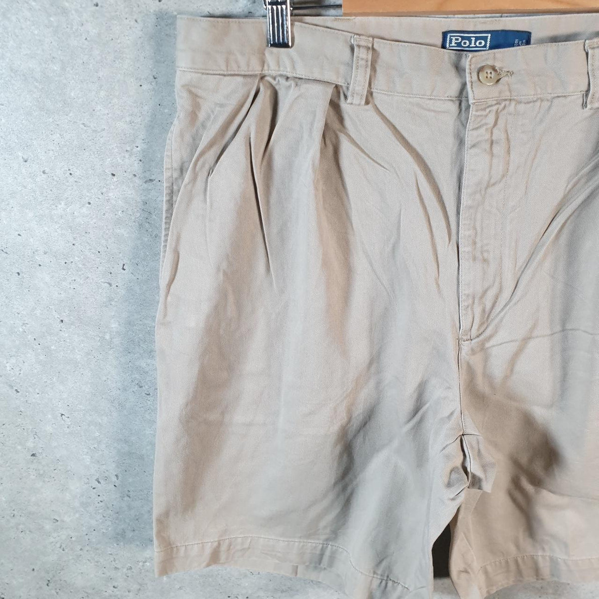 Vintage Ralph Lauren Polo Shorts Jorts Chino Cargo Men’s W38 Brown Baggy Cotton A4601