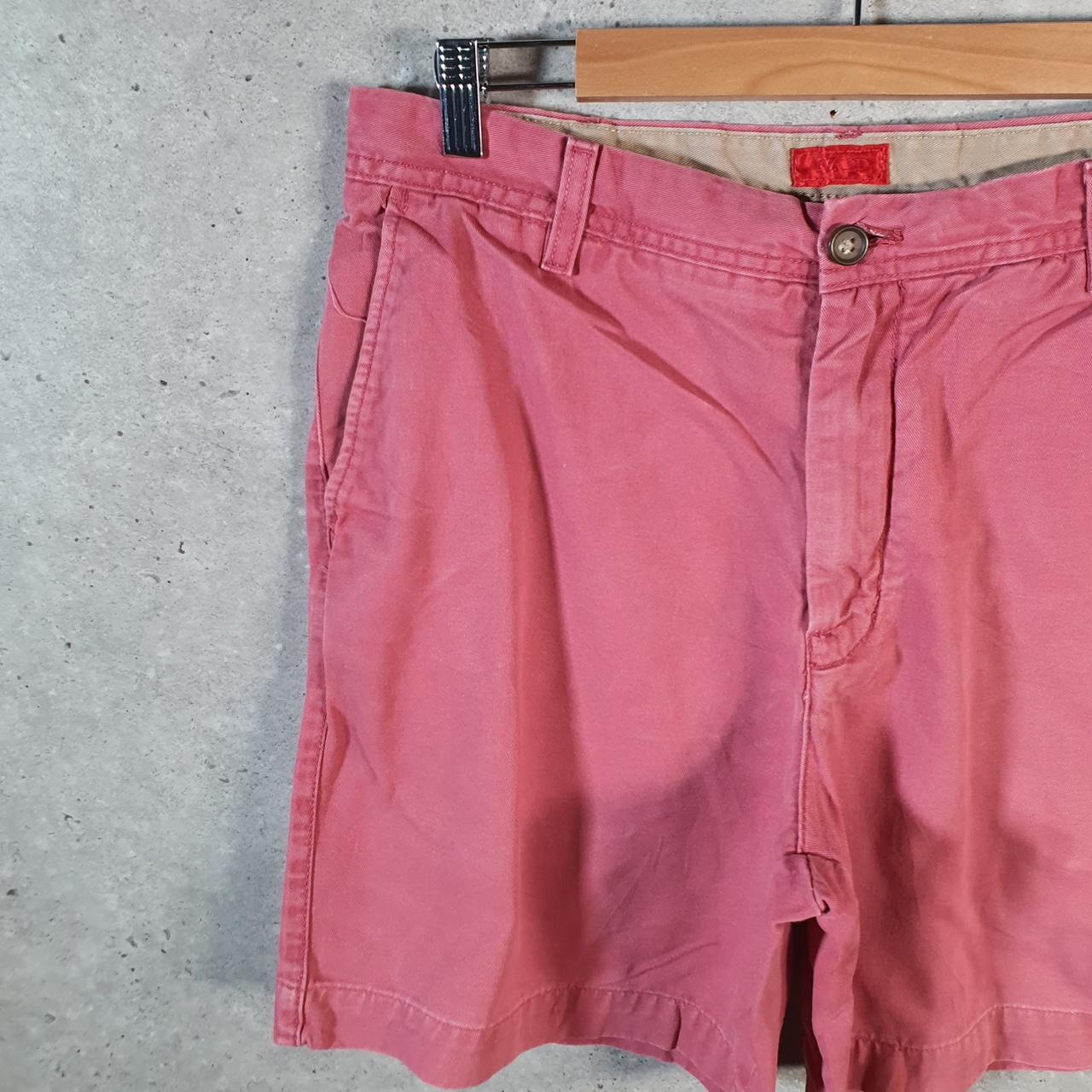 Vintage Izod Golf Chino Shorts Jorts Cargo Men’s W34 Pink Baggy Cotton A4407