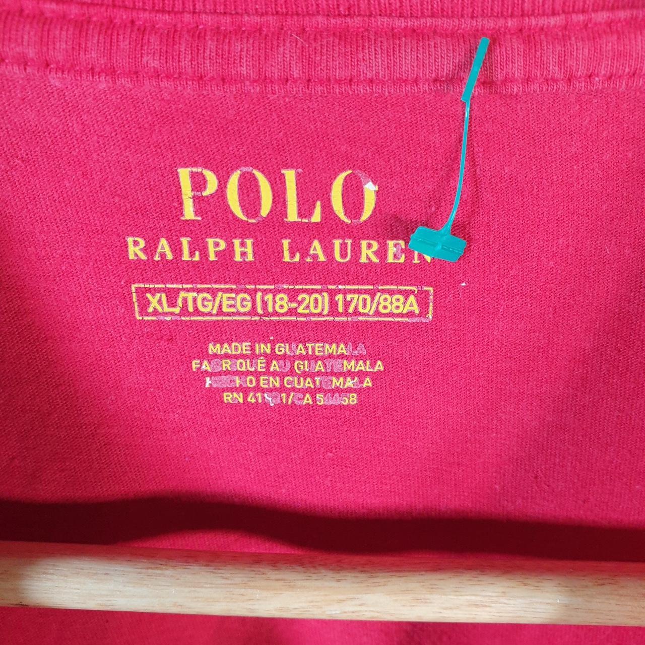 Vintage Ralph Lauren Polo T Shirt Womens XL Pink Embroidered Classic Fit Pony C9064