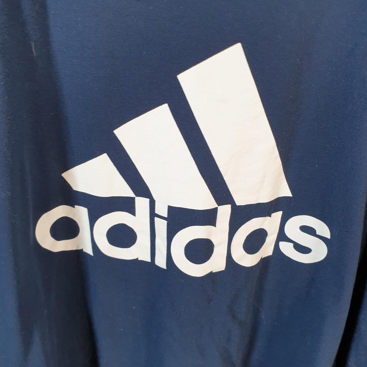 Vintage Adidas Go To Tee T Shirt Men’s XL Navy Blue Three Stripes Logo