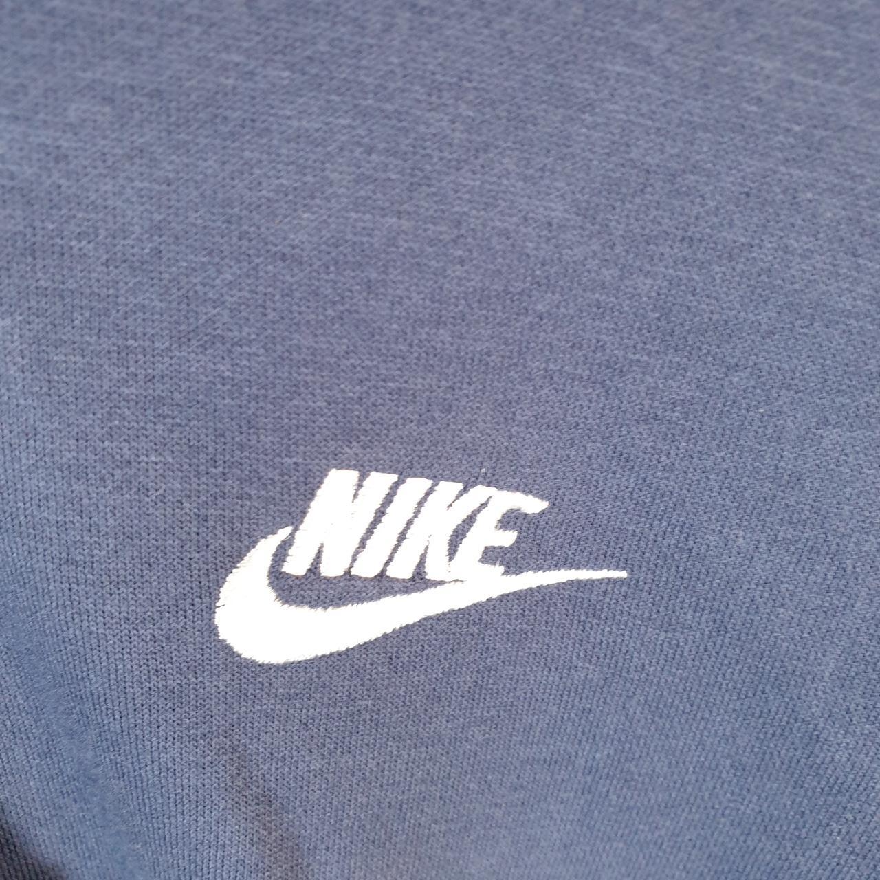 Vintage Nike Club Embroidered Hoodie Men’s Small Navy Blue Swoosh Y2K Pullover