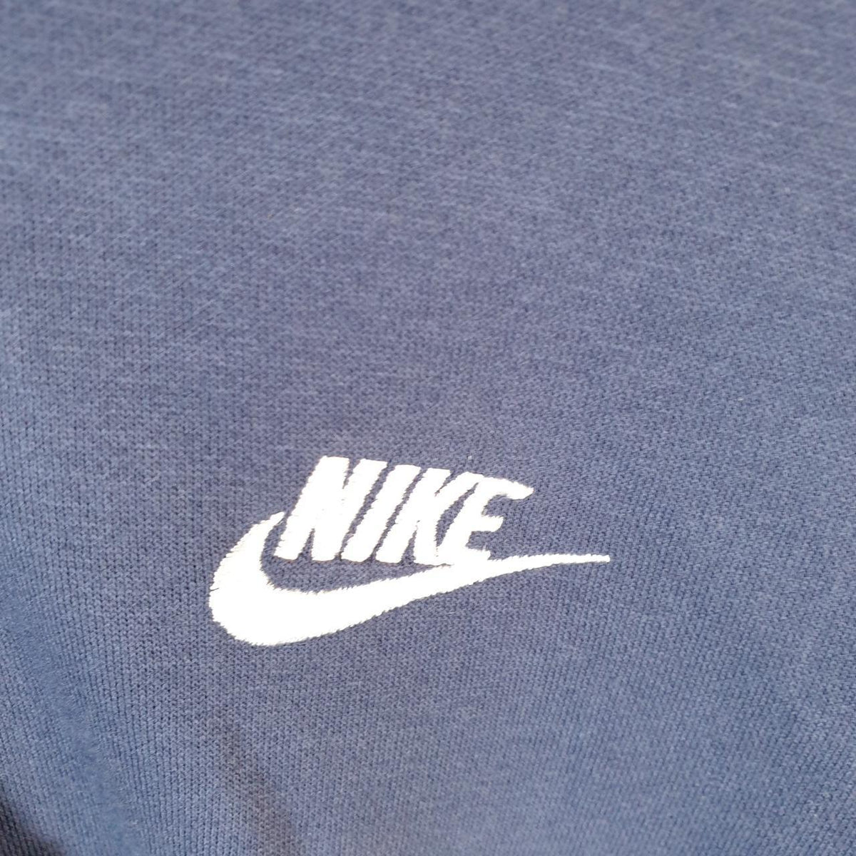 Vintage Nike Club Embroidered Hoodie Men’s Small Navy Blue Swoosh Y2K Pullover