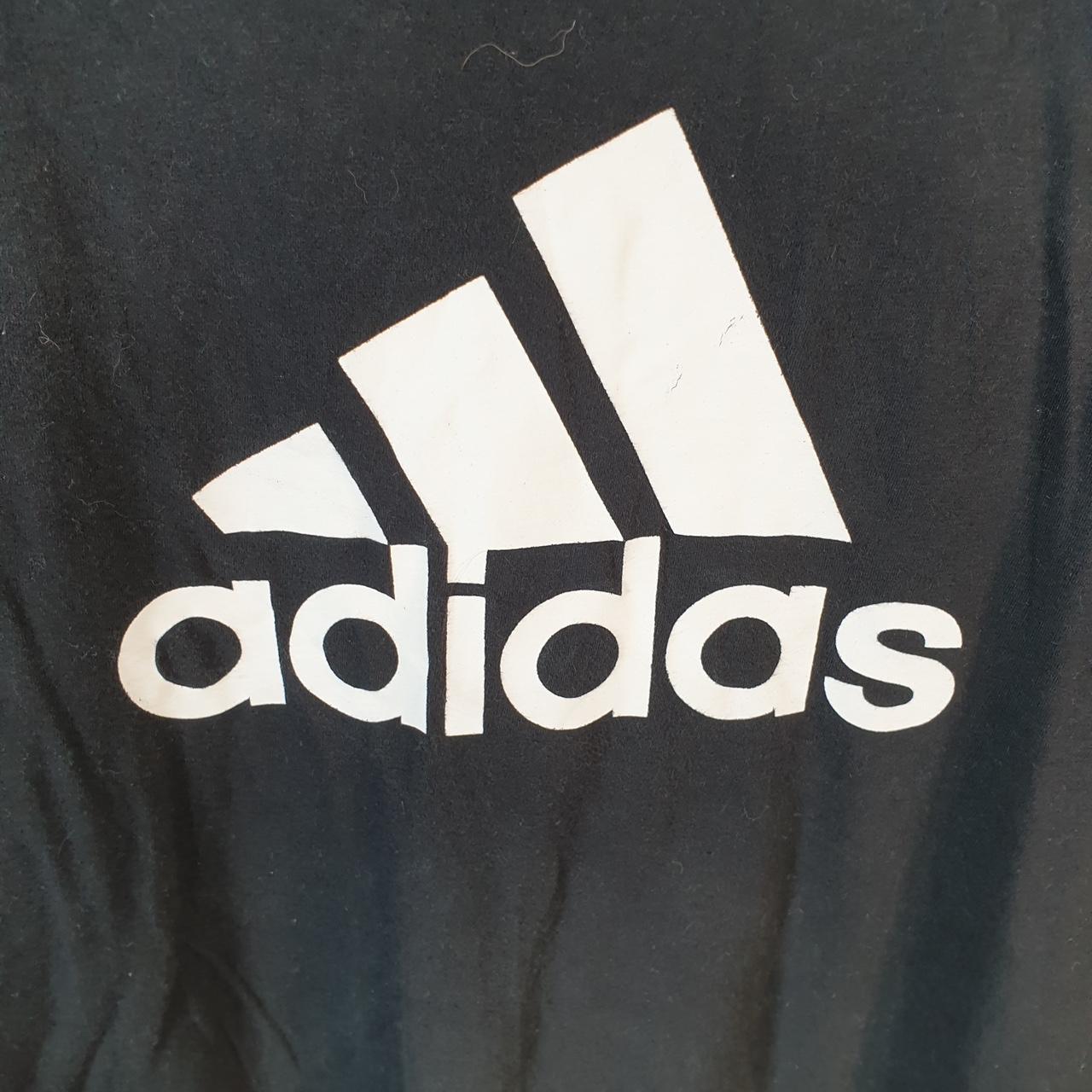 Vintage Adidas Go To Tee T Shirt Men’s XL Black Three Stripes Athletic Logo