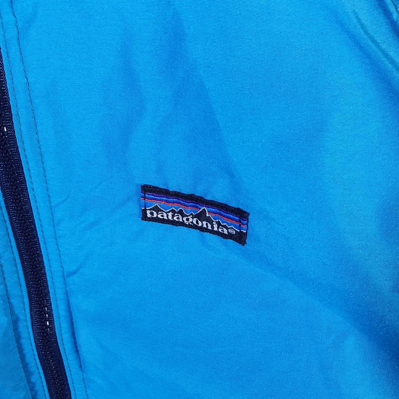 Vintage Patagonia 90s Waterproof Jacket Womens Small Blue Full Zip Windbreaker Big Fish Vintage