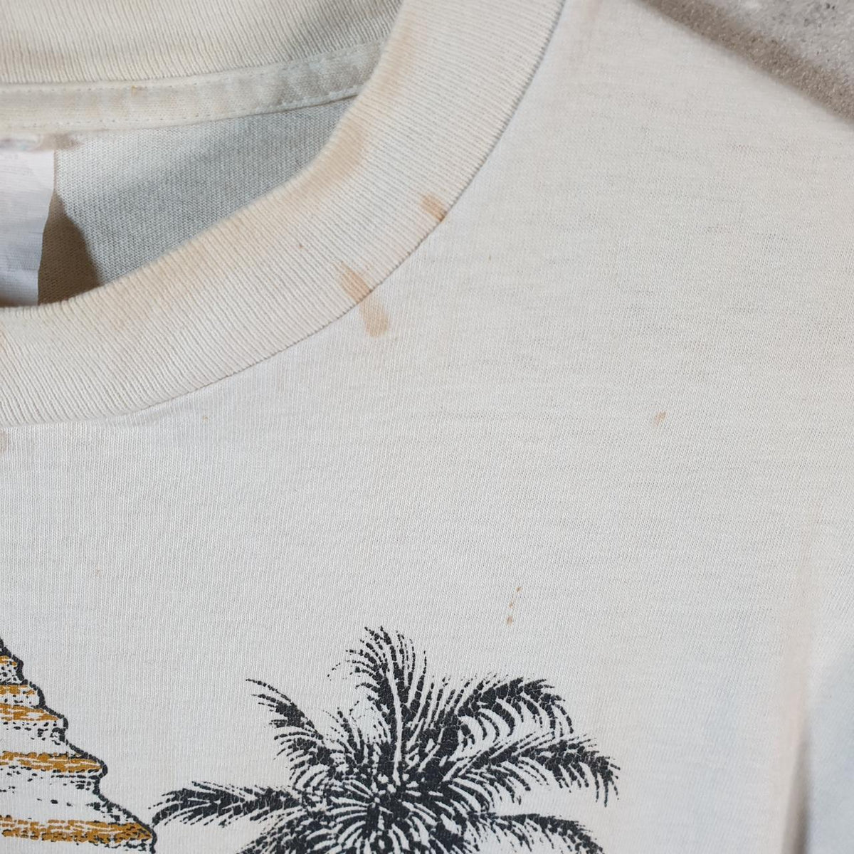 Vintage Atlantic Beach USA Single Stitch T Shirt Men’s Medium White C8130