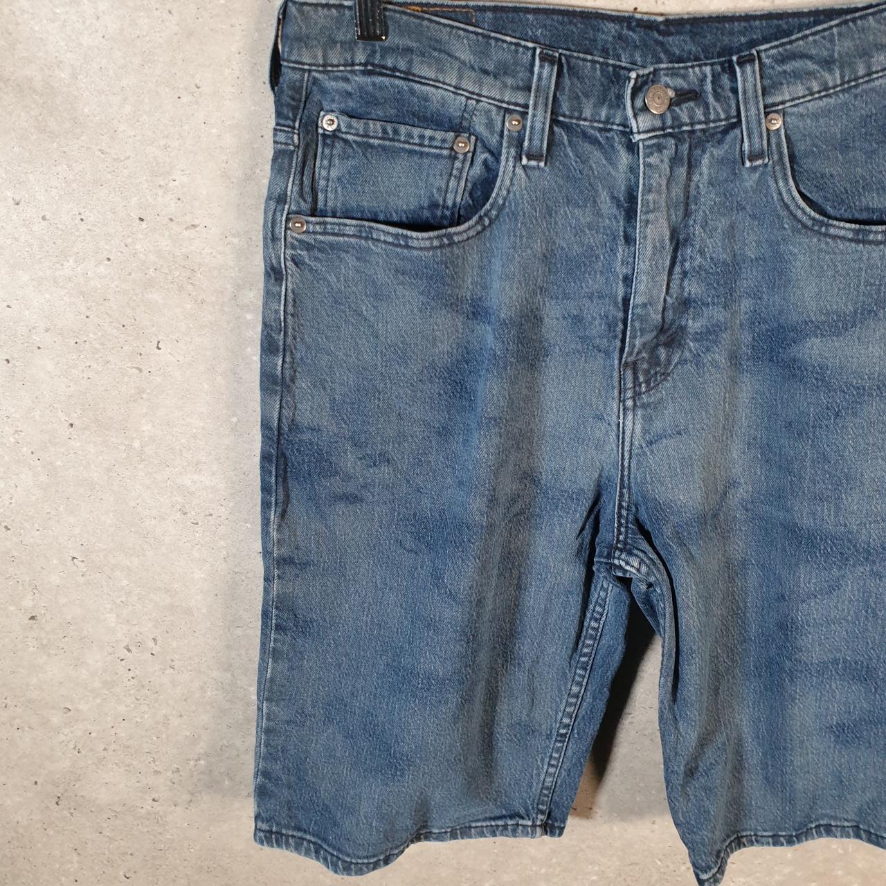 Vintage Levi’s 569 Baggy Shorts Jorts Cargo Men’s W31 Blue Relaxed Denim