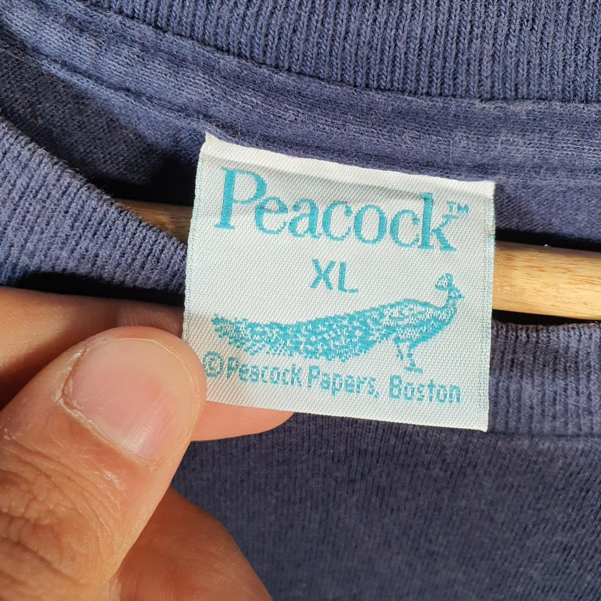 Vintage Peacock I’m Retired Graphic 90s USA Single Stitch T Shirt Men’s XL Blue