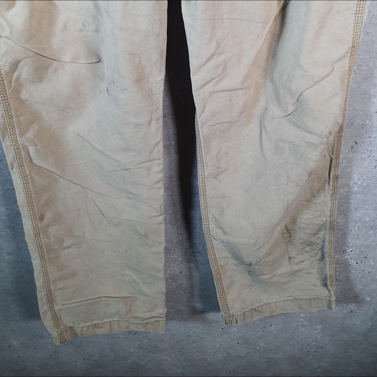 Vintage Carhartt Carpenter Trousers Mens W36 L34 Brown Relaxed Fit Workwear USA