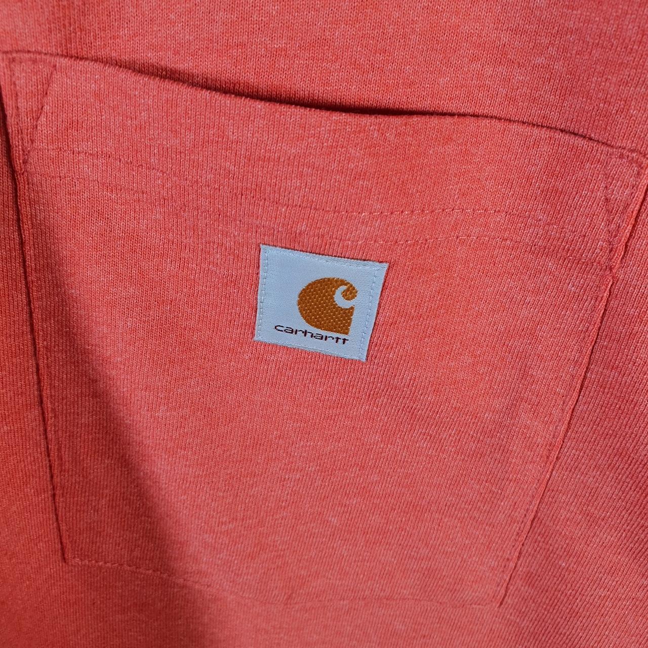 Vintage Carhartt Pocket T Shirt Womens Large Pink Workwear Chore Utility Loose Fit