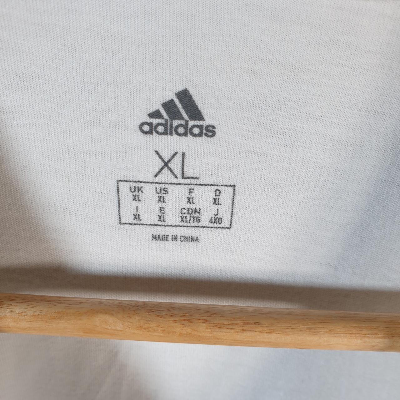 Vintage Adidas Splash Time T Shirt Men’s XL White Three Stripes Logo Athletic