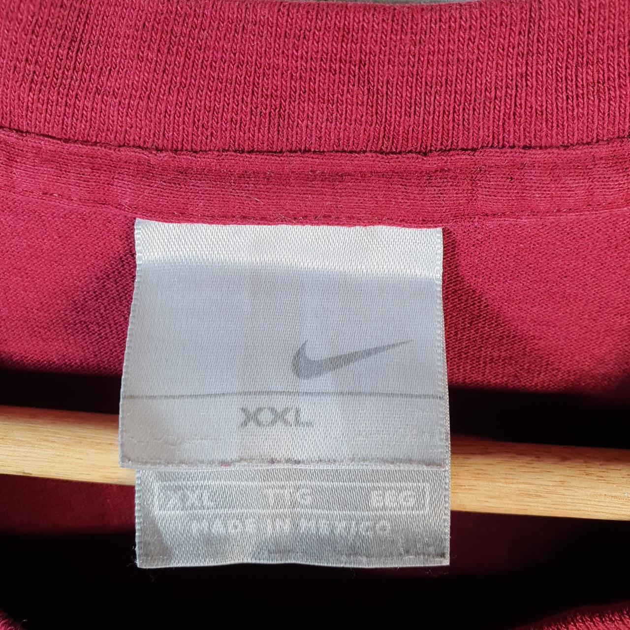 Vintage Nike 90s Swoosh T Shirt Shirt Men’s 2XL Red Embroidered Logo Athletic C9581