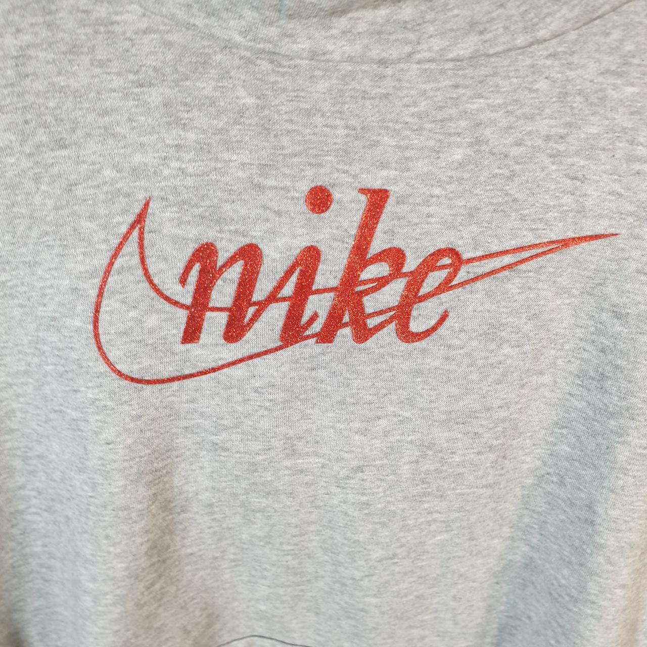 Vintage Nike Club Hoodie Womens XL Grey Swoosh Y2K Pullover