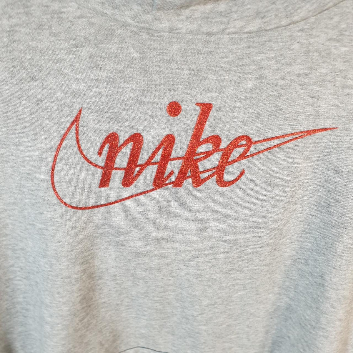 Vintage Nike Club Hoodie Womens XL Grey Swoosh Y2K Pullover