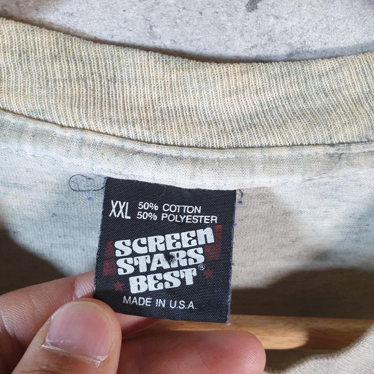 Vintage Screen Stars Wolf Eagle River Wisconsin 90s USA Single Stitch T Shirt Men’s 2XL Grey