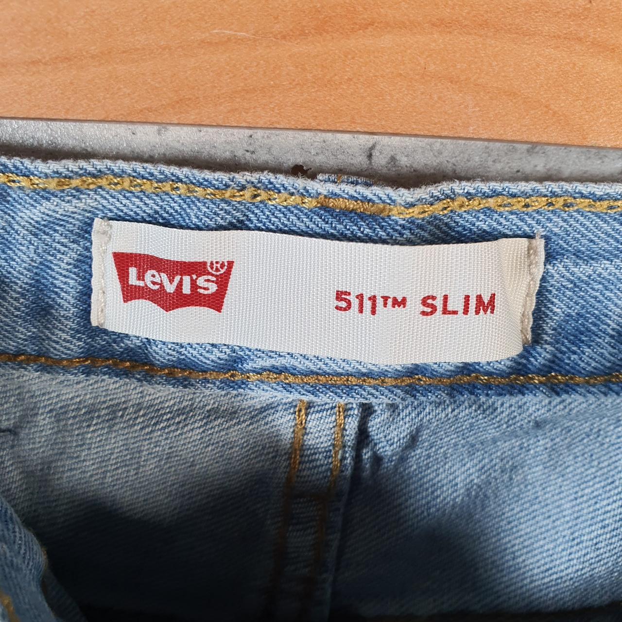 Vintage Levi’s 511 Cut Off Slim Shorts Jorts Cargo Womens W25 Blue Relaxed Denim