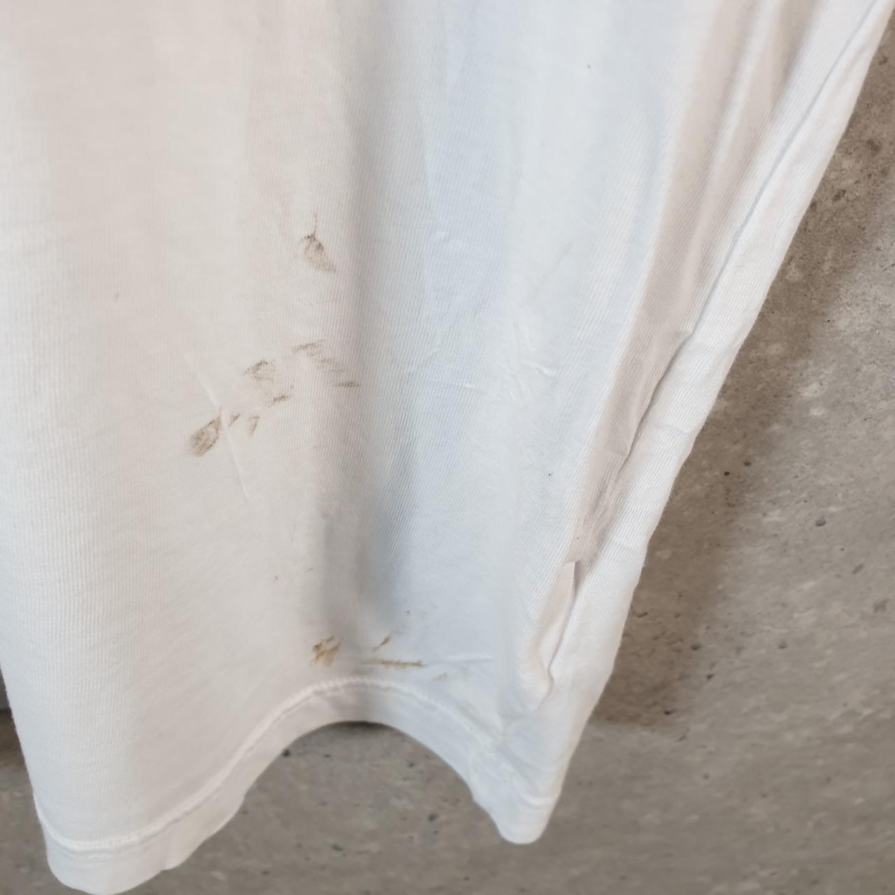 Vintage Adidas Trefoil Retro T Shirt Men’s Large White Logo Athletic