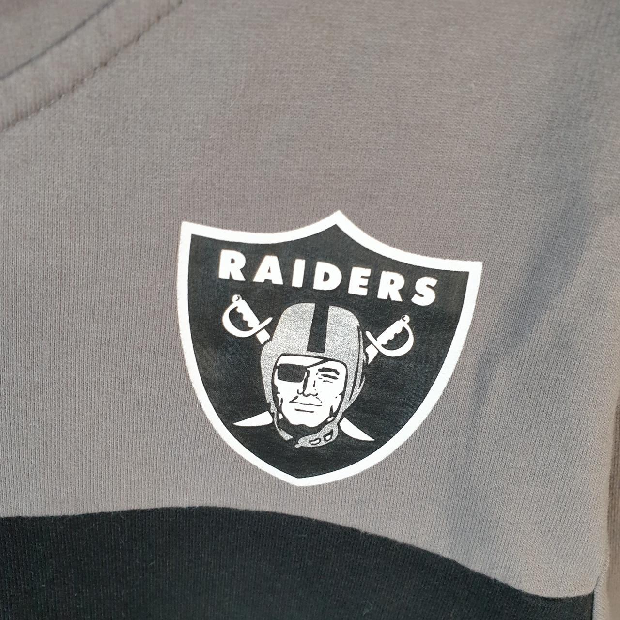 Vintage NFL Oakland Raiders Hoodie Womens XL Grey USA Pro Sport