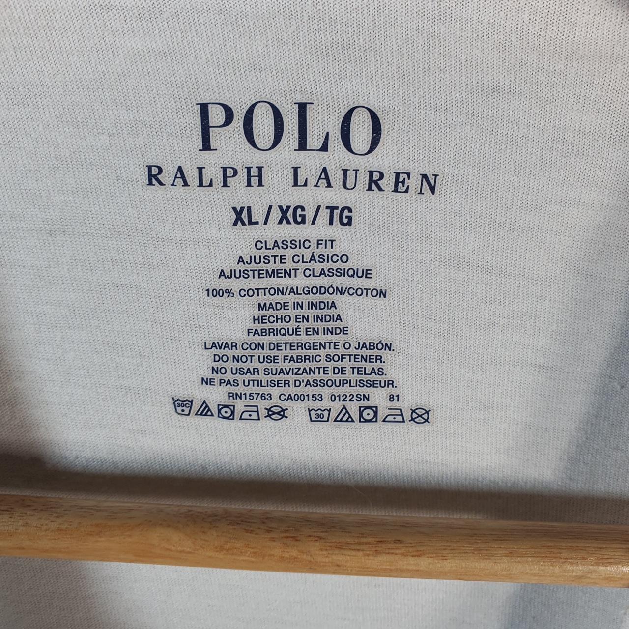 Vintage Ralph Lauren Polo Sport T Shirt Men’s XL White Classic Fit Embroidered Pony C8642