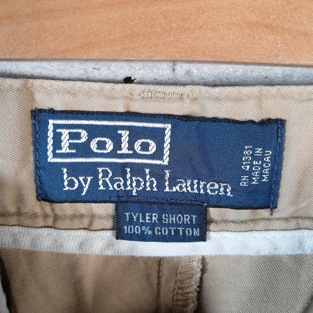 Vintage Ralph Lauren Polo Shorts Jorts Chino Cargo Men’s W36 Brown Baggy Cotton