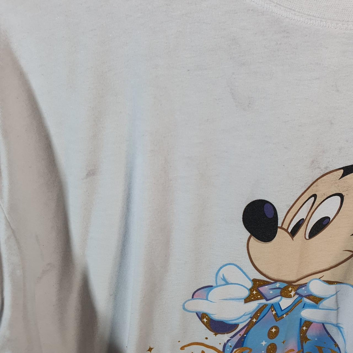 Vintage Disney Land Mickey Mouse T Shirt Men’s 3XL White Graphic Cartoon