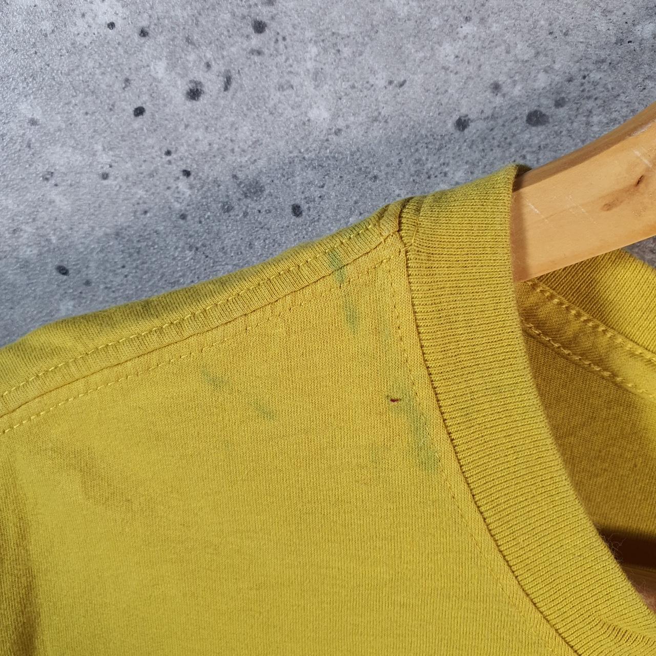 Vintage Nike Club T Shirt Men’s XL Yellow Embroidered Swoosh Logo Athletic Big Fish Vintage